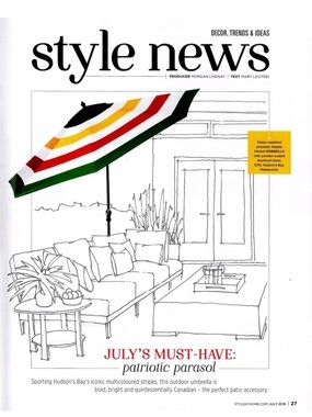 Hudson’s Bay Company HBC Stripes Patio Umbrella